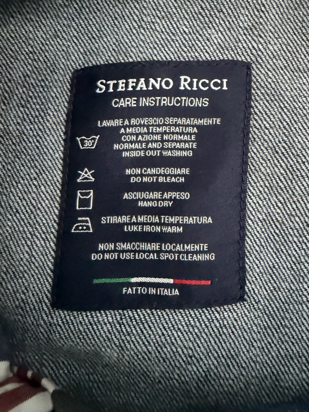 Stefano Ricci Men Dark Wash Jeans Size 34