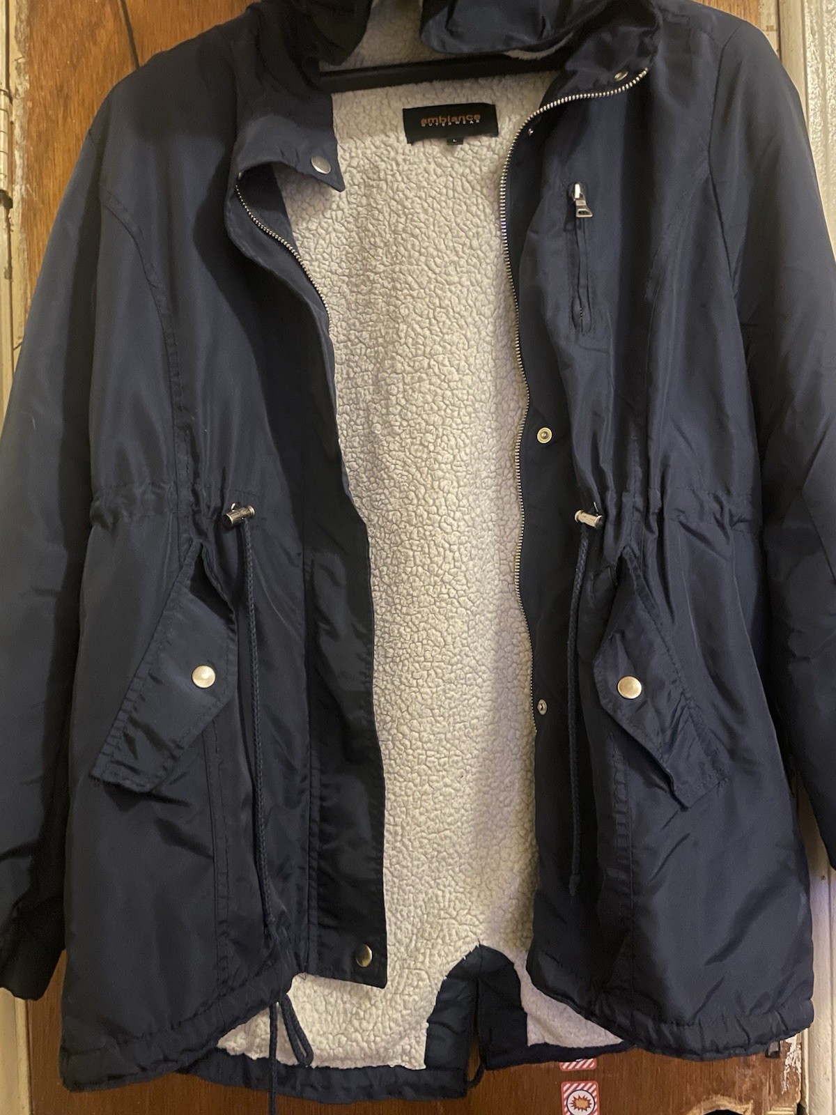 Ambiance Outerwear Women’s Jacket Size Large *ZIPPER NEEDS REPAIR*