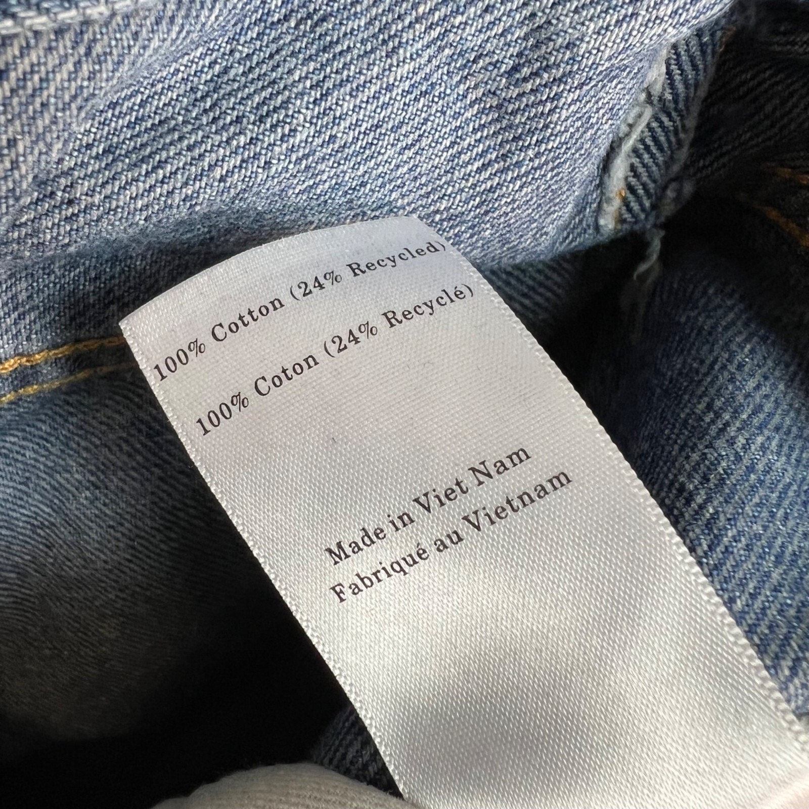 Everlane Buckle Back Womens 32 x 27 High-Waisted Straight Leg Blue Denim Jeans