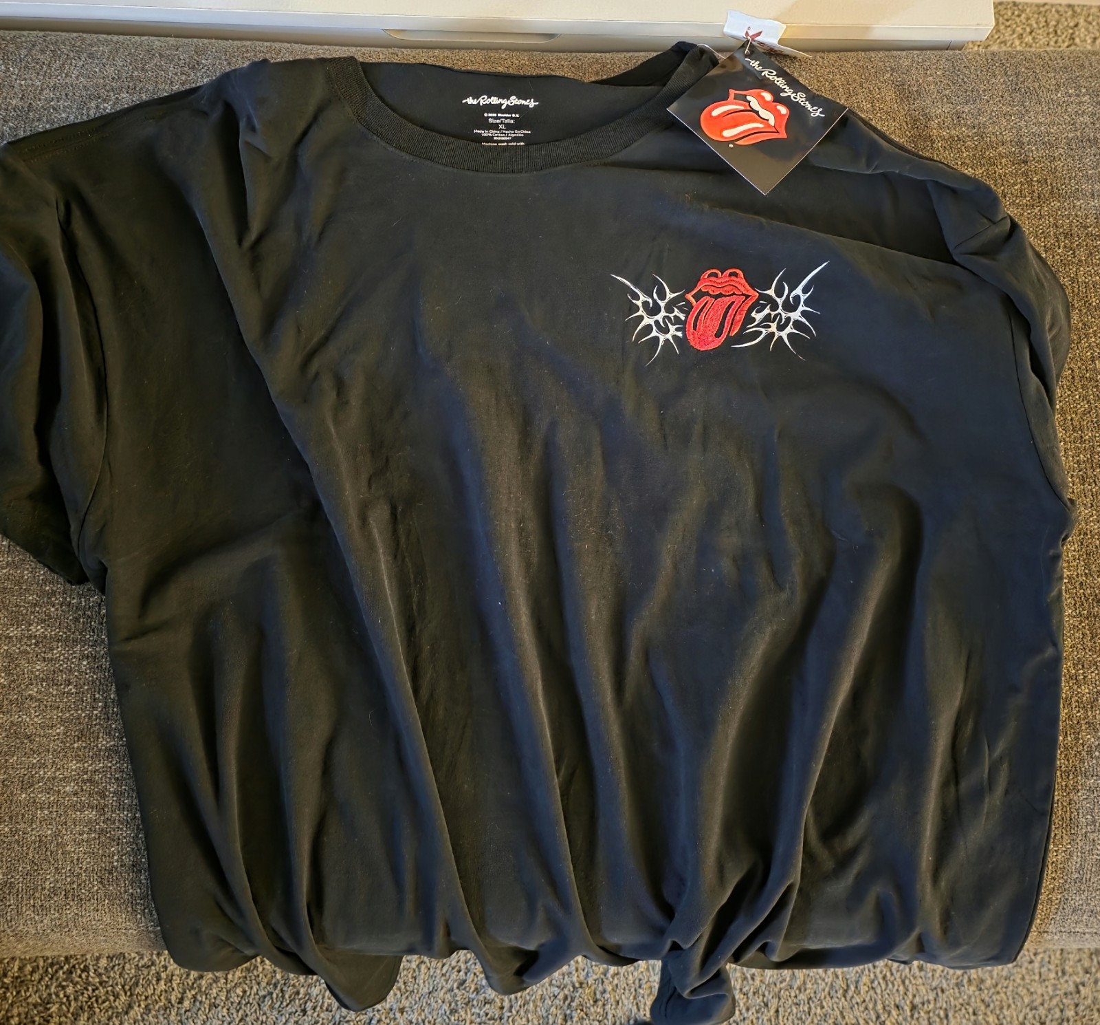 The ROLLING Stones Coral T SHIRT Men’s Suze X-Large NEW