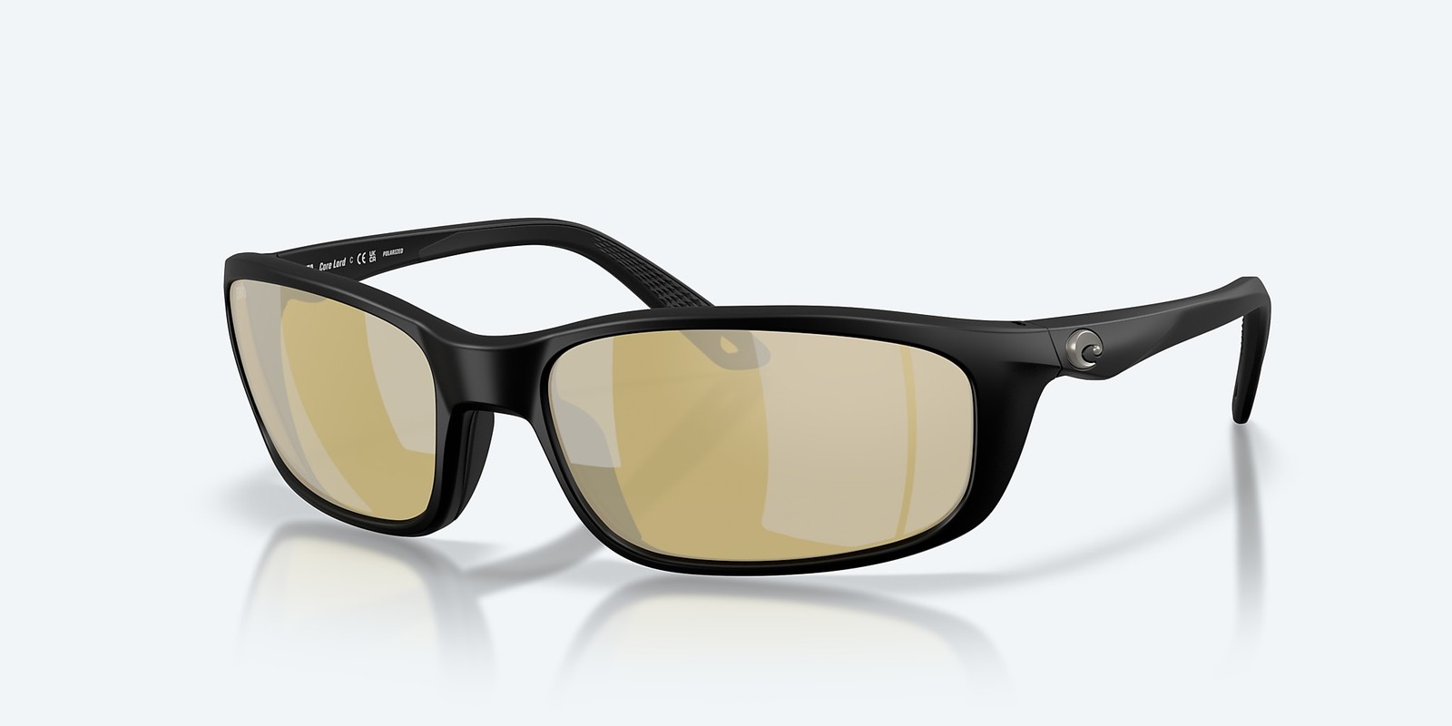 Costa Del Mar Brine II Matte Black/Sunrise Mirror 580G Polarized 59mm Sunglasses