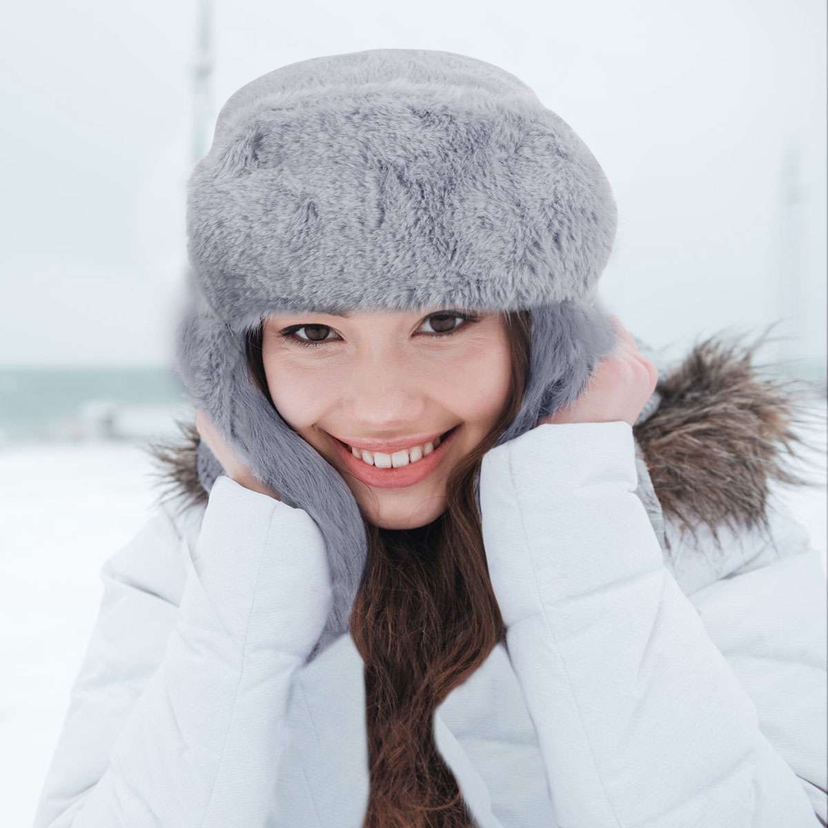 Winter Warm Hat with Ear Flaps Russian Ushanka Aviator Ski Cap for Men Women
