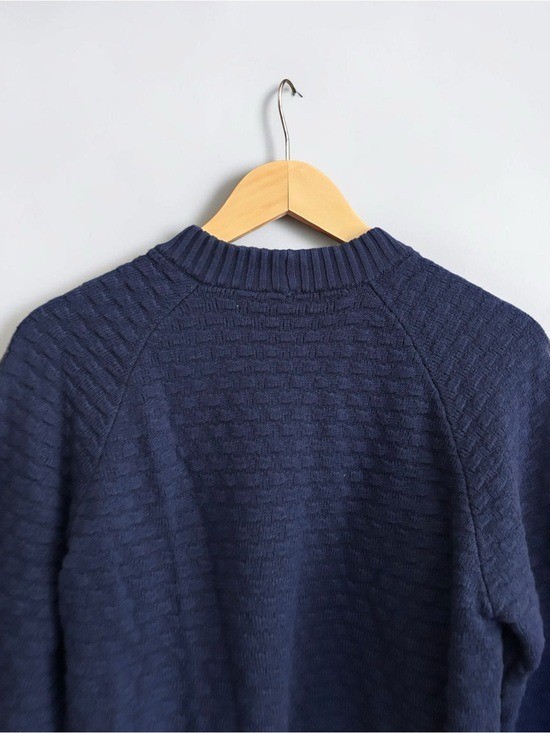 Lululemon Texture Play Crew Sweater Night Sea Blue XS/S Cashlu Knit