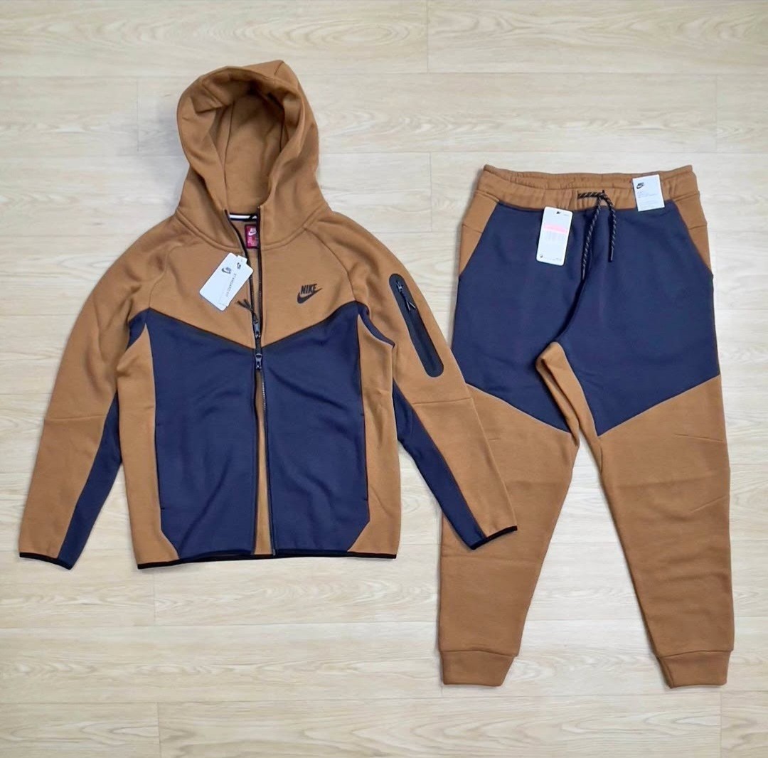 NIKE TECh Fleece Full Zip Up Tracksuit Hoodie & Pants