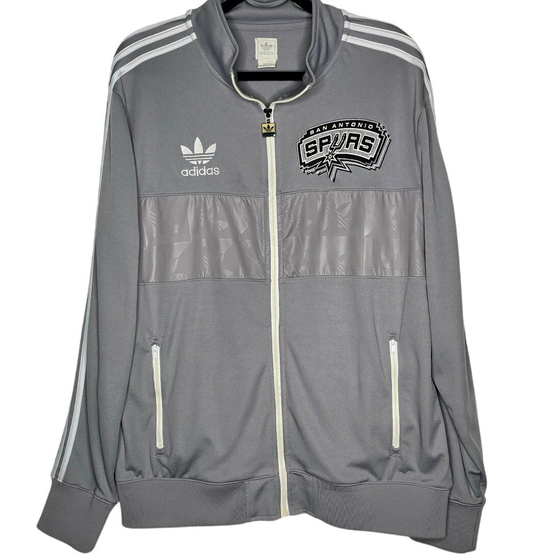 Adidas Originals San Antonio Spurs Court Series Track Jacket – Mens L Trefoil