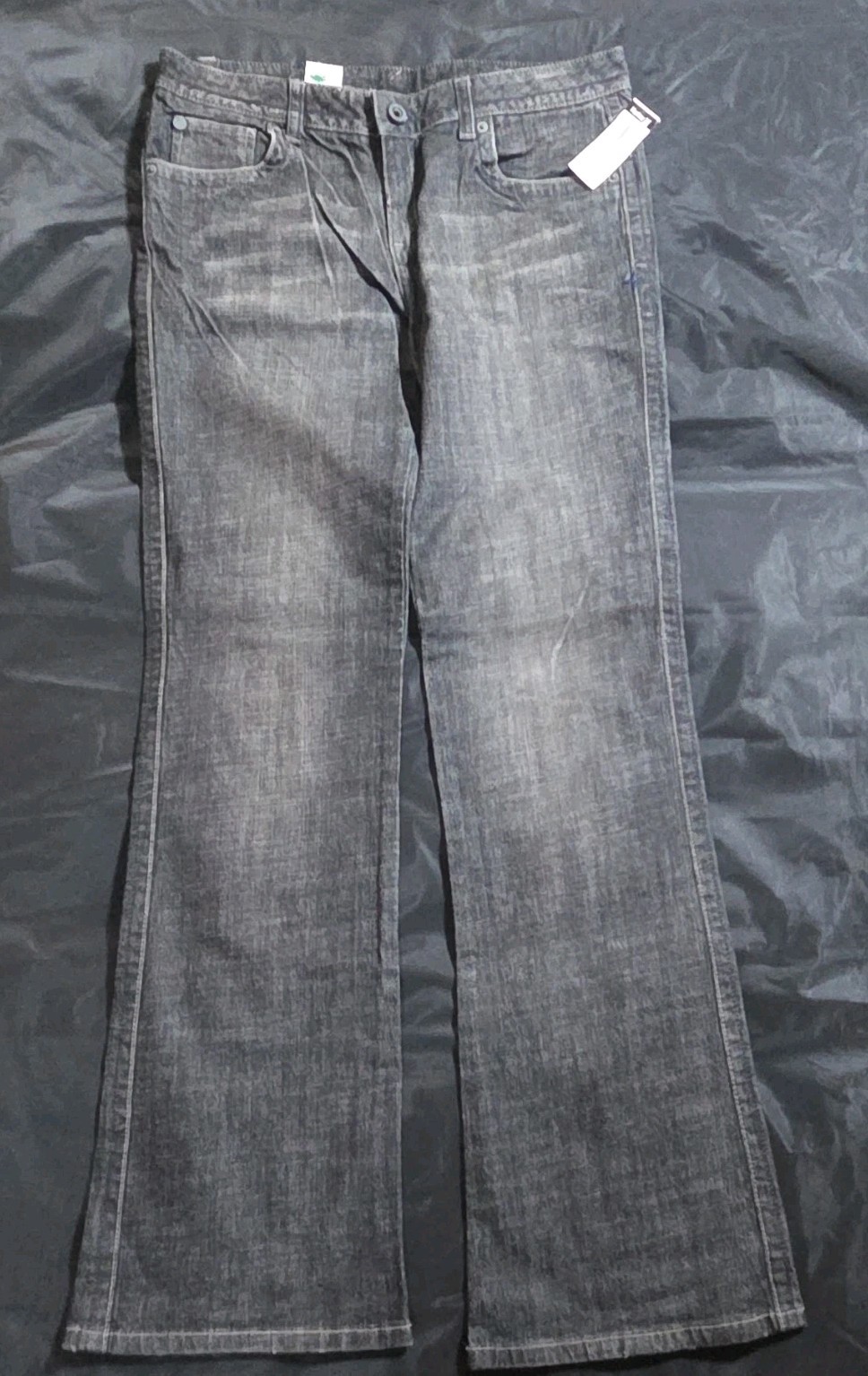 Hurley Jeans Womens Sz 11 Gray Dark Wash Low Rise Bootcut 5-Pocket NWT