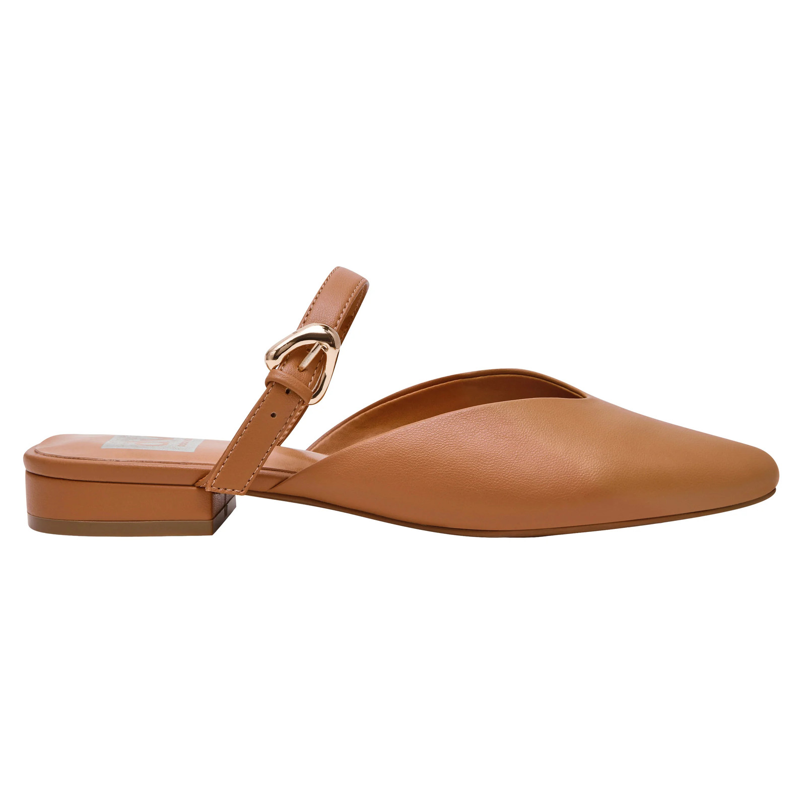 DV Dolce Vita Women’s Pointed Toe Flat Slip On Buckle Black Tan 6-11