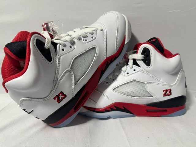 Nike Air Jordan 5 Retro OG Mens Size 6 M / 7.5 W Fire Red Black Tongue