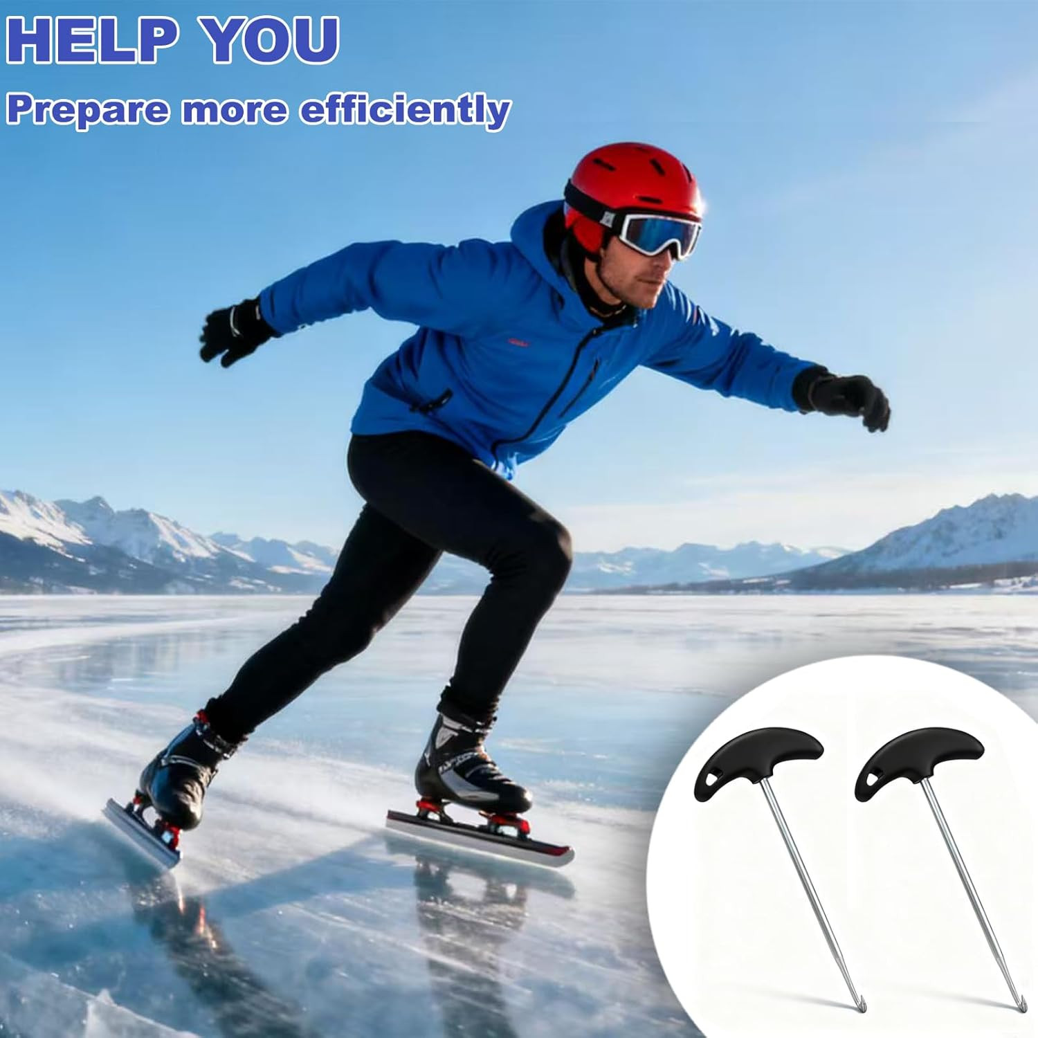 Premium Stainless Steel Lace Tighteners for Hockey and Ice Skates – 2 PCS