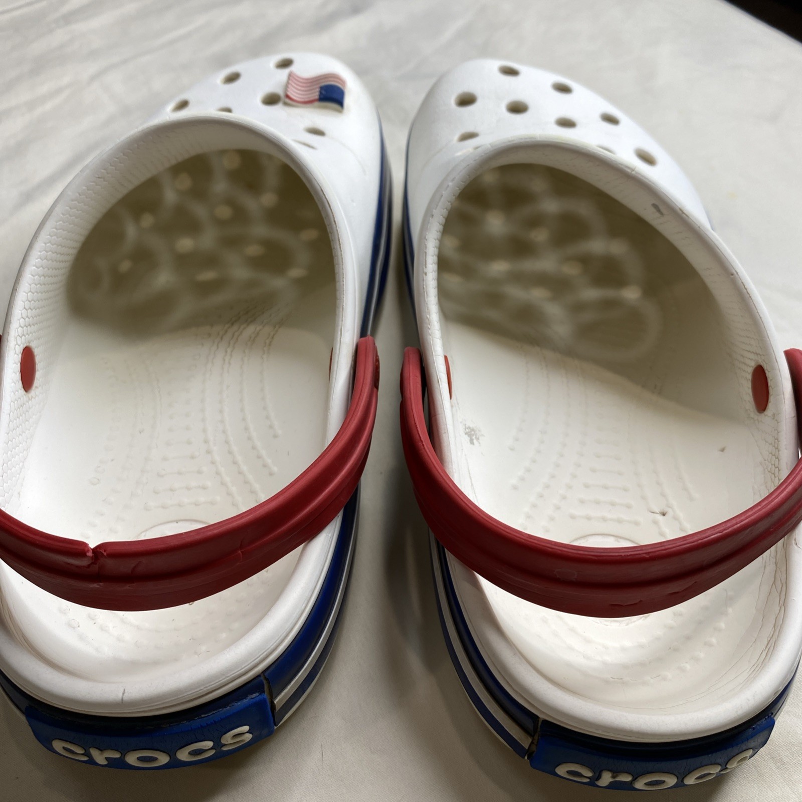 CROCS Womens CROCBAND CLOG 11016-11l patriotic colors CROCS SANDALS US M6 W8(16)