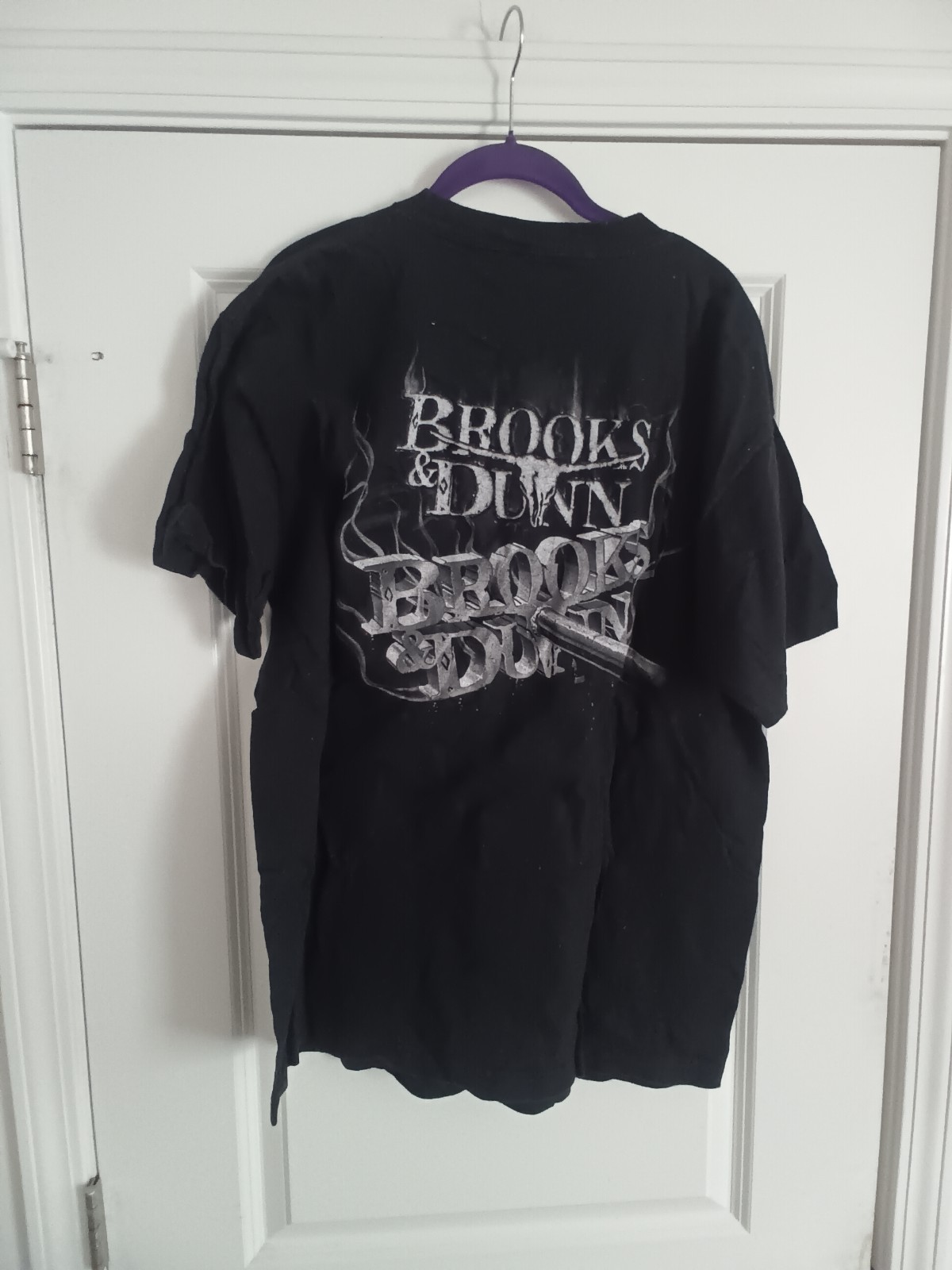 Vintage 90s Brooks & Dunn T-shirt Borderline Music Tour Size XL Country Rock (Q)