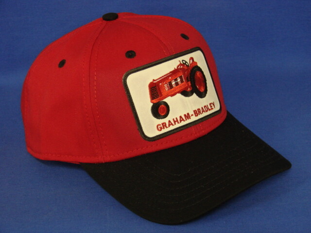Graham Bradley Tractor Hat – Black / Red – Low Crown