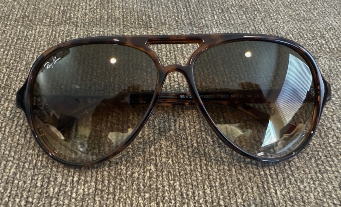Ray-Ban Cats 5000 Classic RB4125 710/51 Havana Light Brown Gradient Sunglasses