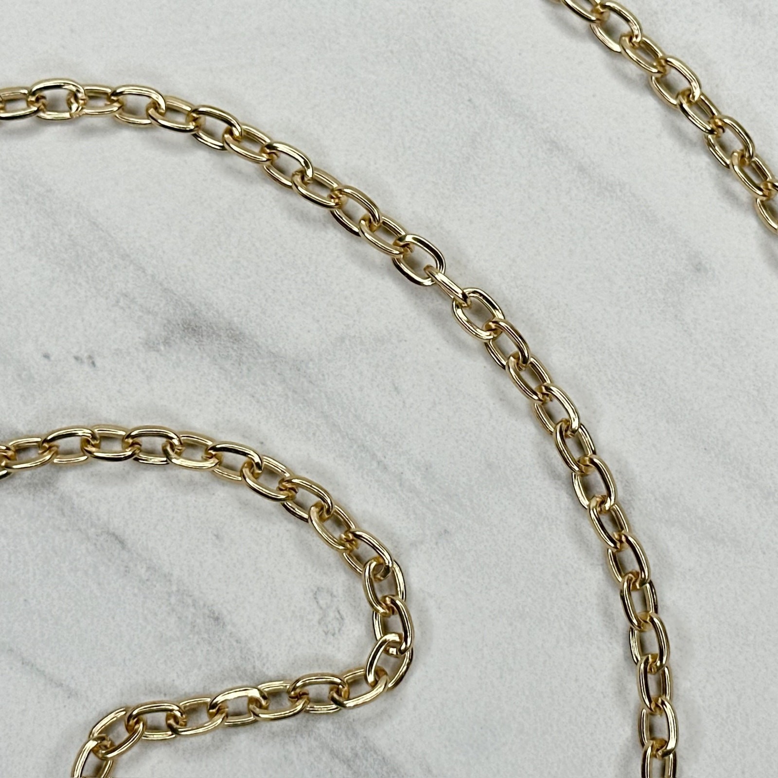 Gold Tone Chain Link Purse Handbag Replacement Strap 46″ – Crossbody Y2K