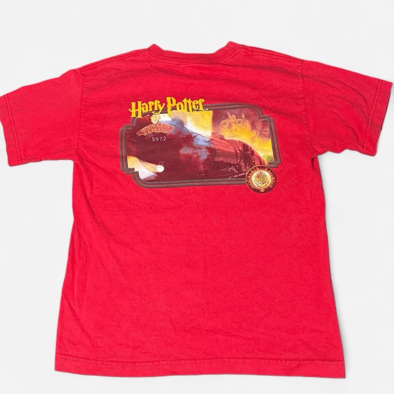 Vintage Harry Potter Youth S Red Graphic Tee 100% Cotton Crew Neck Merch