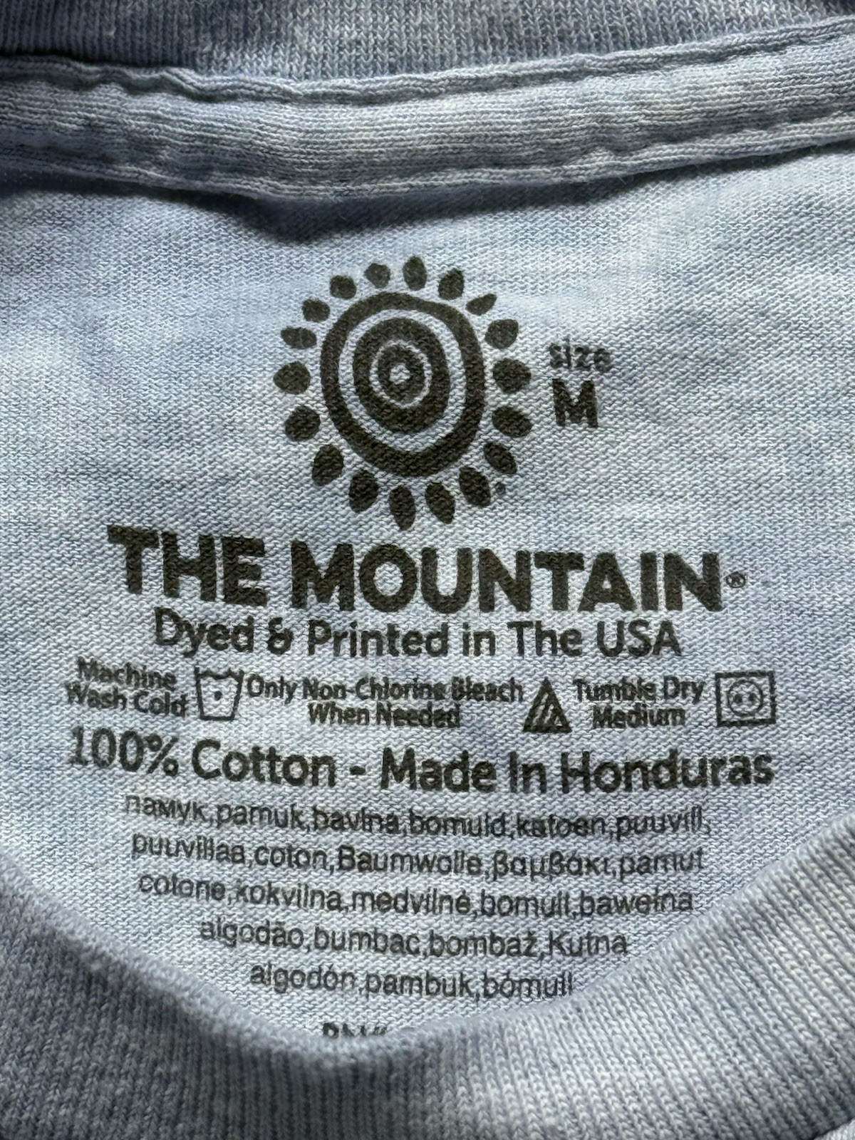 The Mountain Dogs Selfies T-Shirt Medium All Over Print Blue Tie Dye USA Made