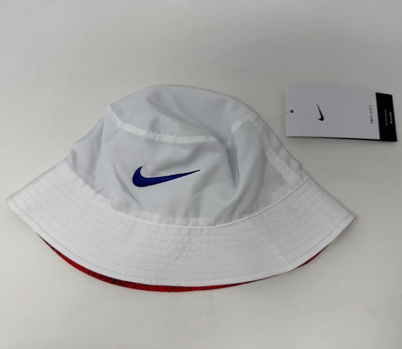 NIKE ‘ TEAM USA REVERSIBLE BUCKET HAT ‘ WHITE/MULTI ‘ S/M ‘