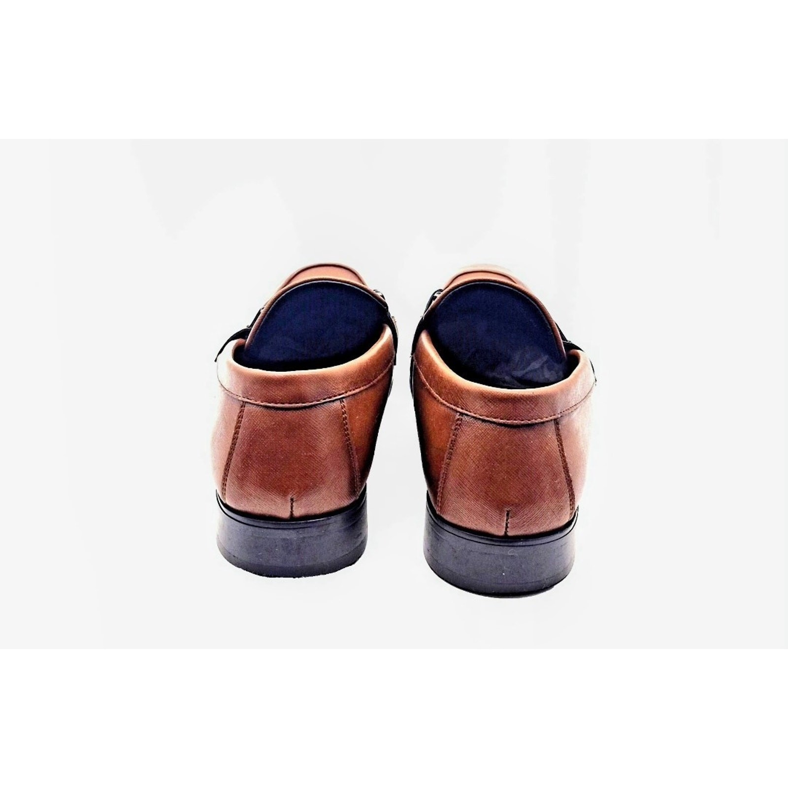 Calvin Klein Men’s Malcome Tan Bit Loafers Slip-On Shoes Size 9.5 M Preppy Style