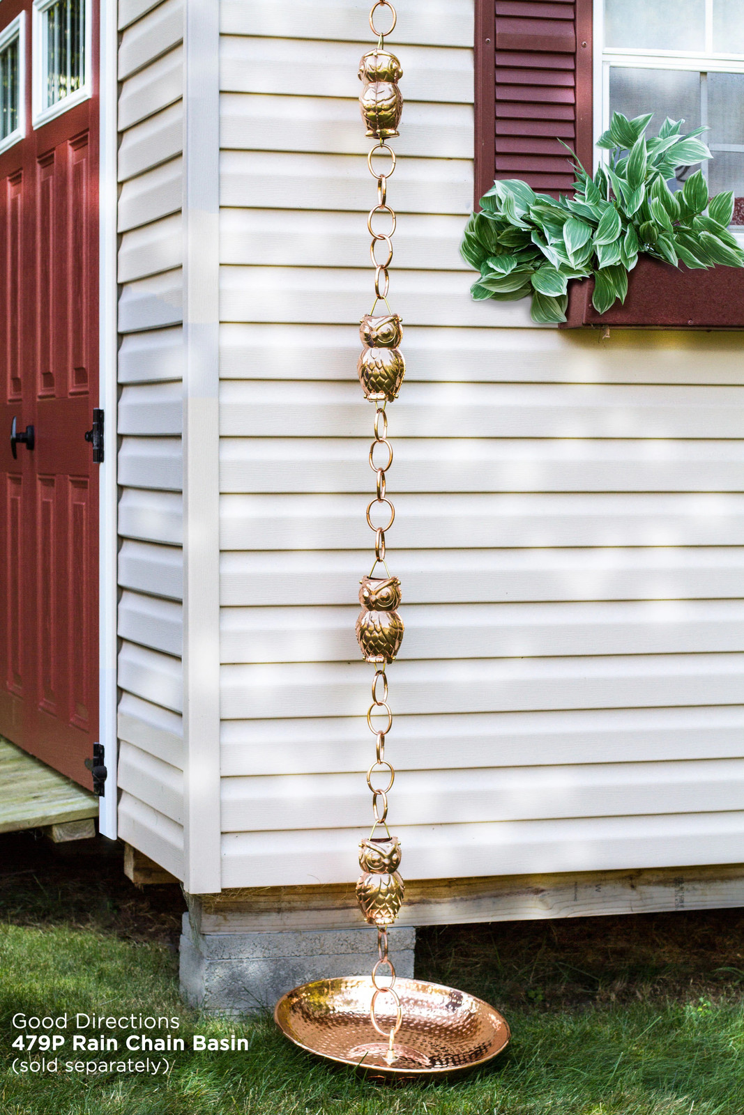 Good Directions 8.5-ft Copper Pineapple Rain Chains|22284