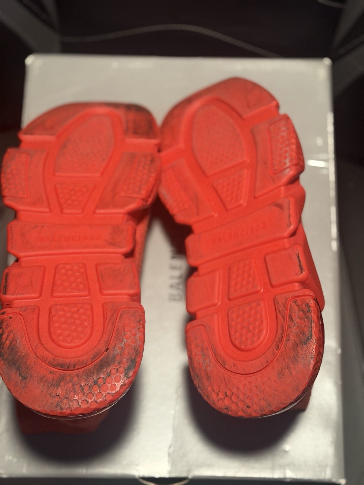 Balenciaga Speed Trainer Red Men’s Mid Top Slip-On Athletic Sneaker