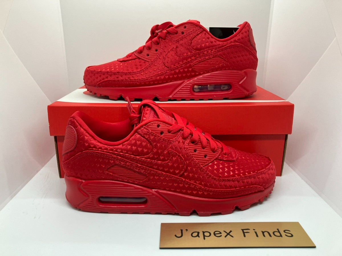 Nike Air Max 90 IB6606-600 Valentine’s Day University Red Men’s Size