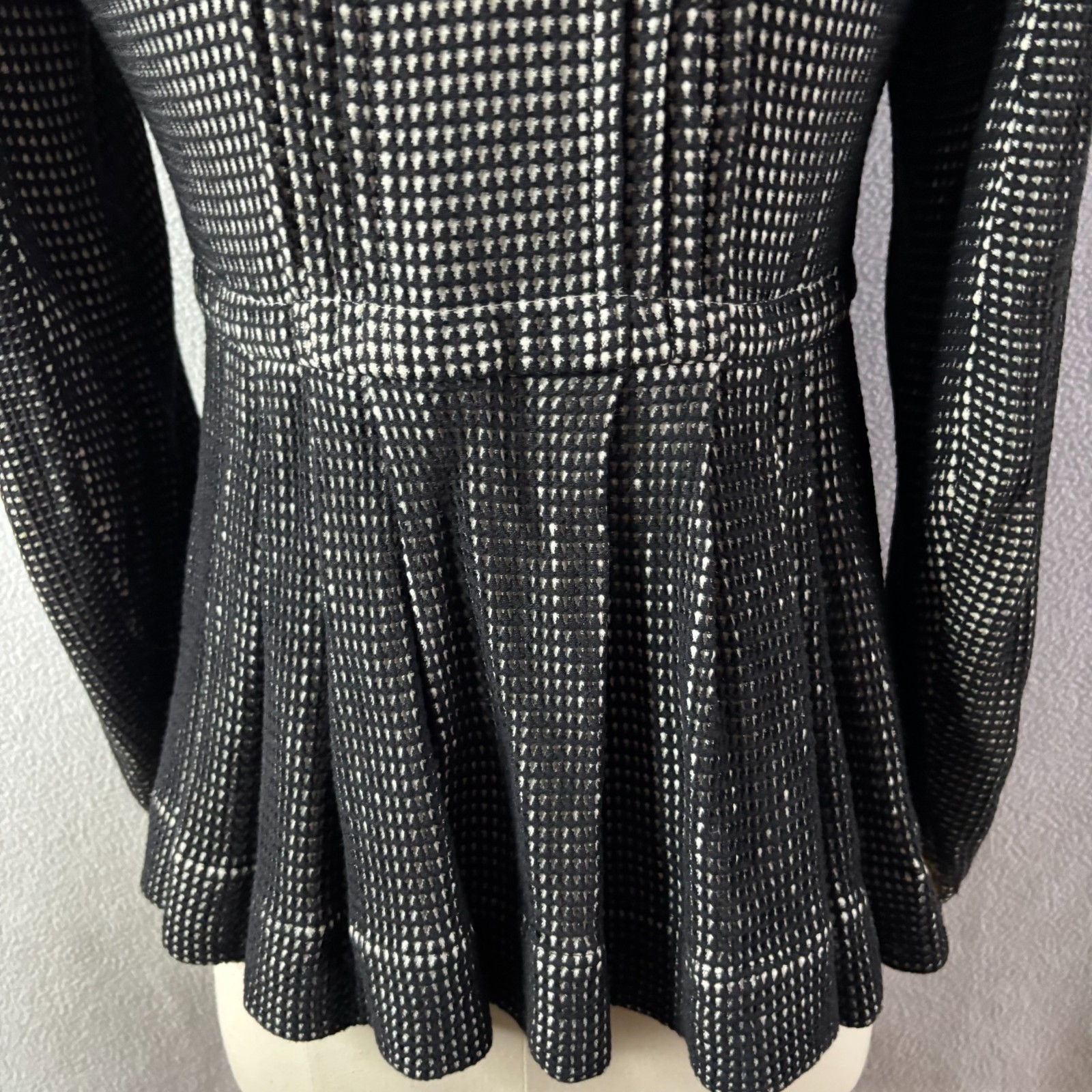 Hungarian Handmade Traditional Folk Top Jacket with Peplum Small