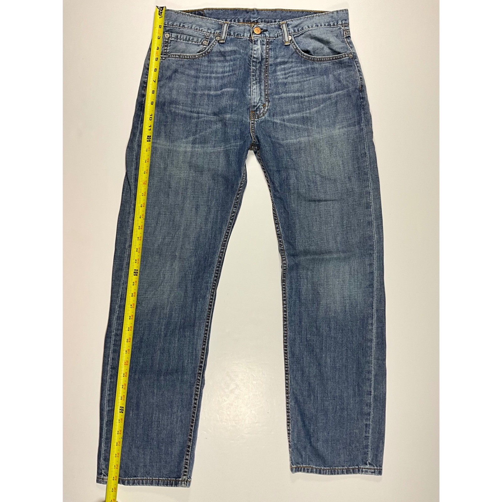 Levis 505 Mens Regular Fit Straight Leg Jeans W36 L32 Classic