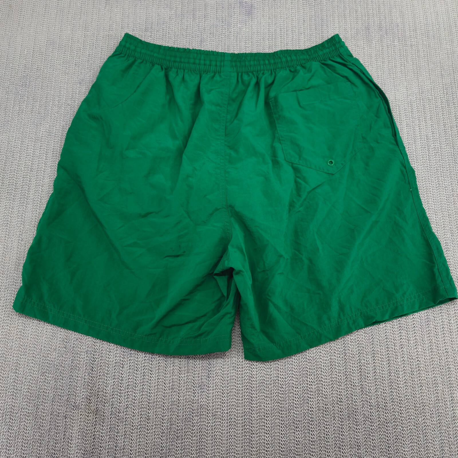 Vintage Sand N Sun Swim Trunks Shorts Mens Large Green Lined Pockets Y2K