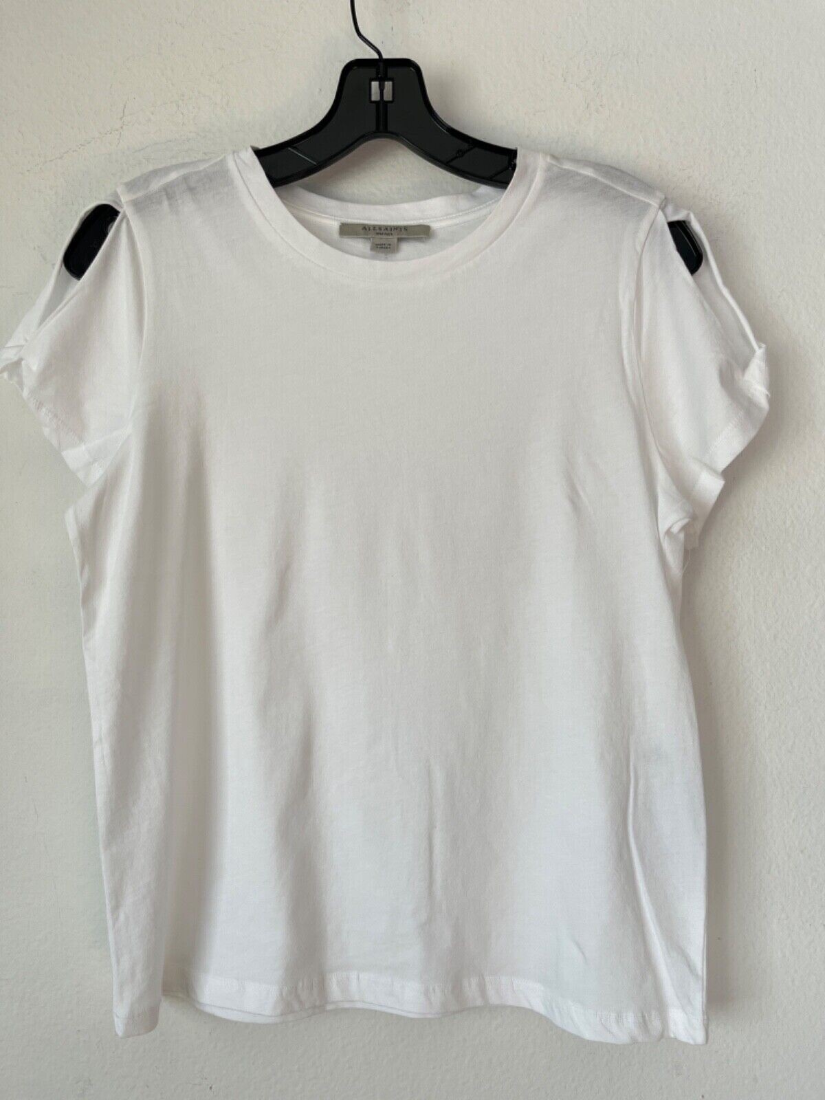 NWT Cotton AllSaints Short Cold Shoulder Sleeve T-Shirt Sz S, L