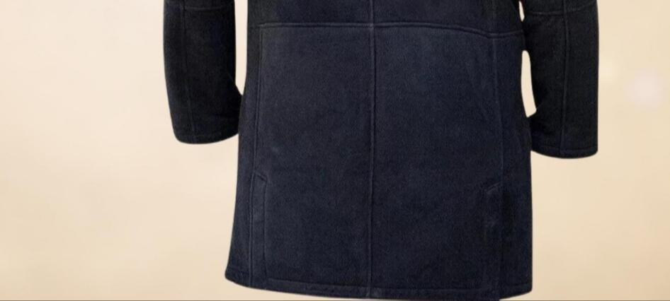 Men’s Genuine Suede Leather Western Trench Coat: Walt Longmire Cowboy Style