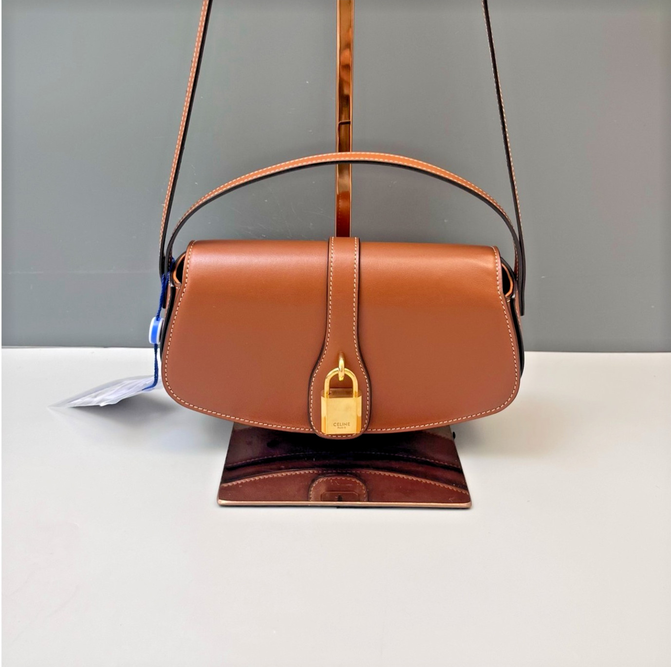 Authentic Celine 16 Bag Smooth Calfskin Shoulder Bag Brown Gold-Tone eBay AG