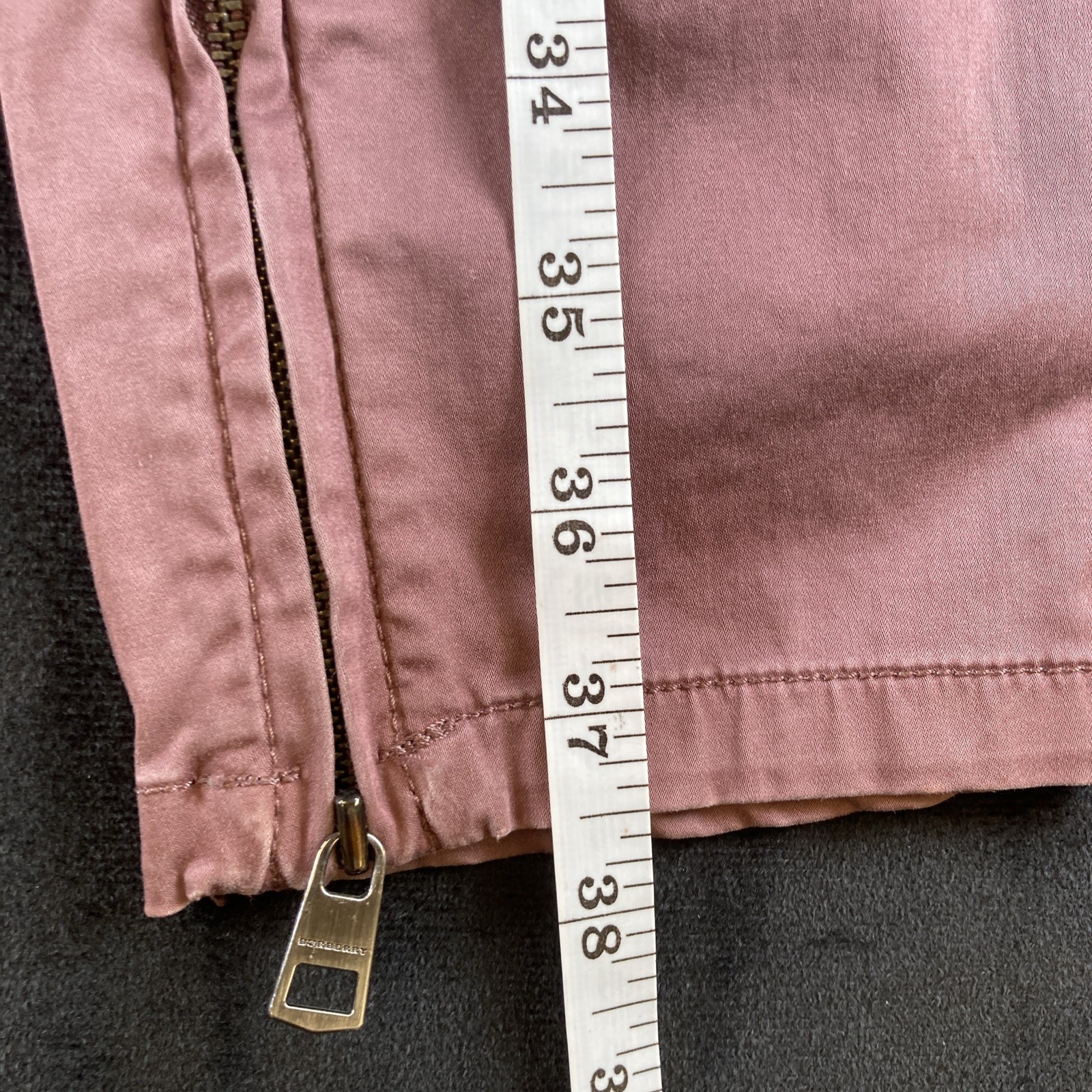 Burberry Brit Women’s Pink Cotton Blend Made in Sri Lanka Pants, Size 29