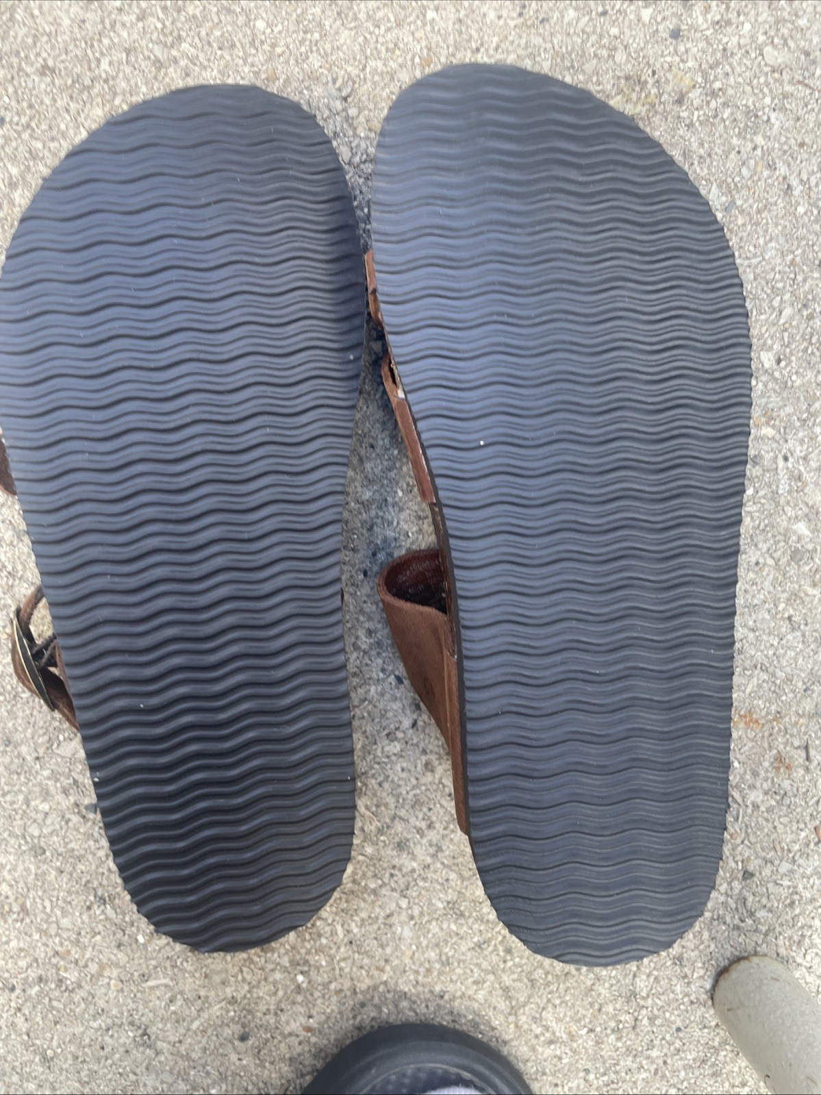 Mountain Sole Brown Leather Sandals Women Size 6