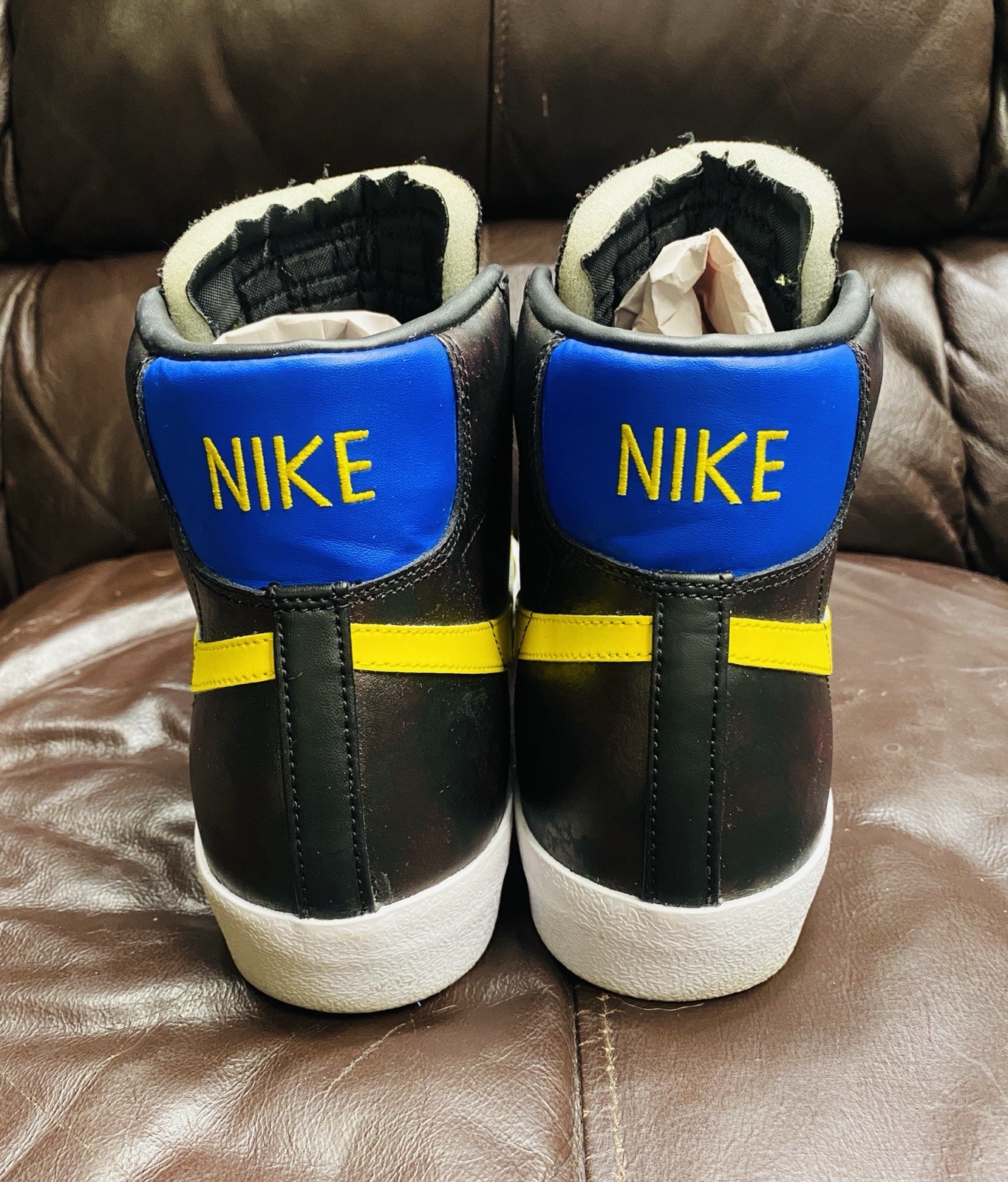Nike Blazer Mid ’77 VNTG Sisterhood Black Yellow Royal Men’s Size 11 w/ Box