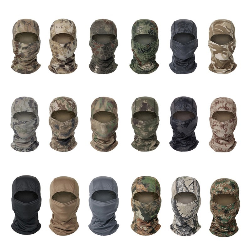 Tactical Camo Hunting Balaclava Neck Gaiter Face Mask Bandana Scarves Headwear