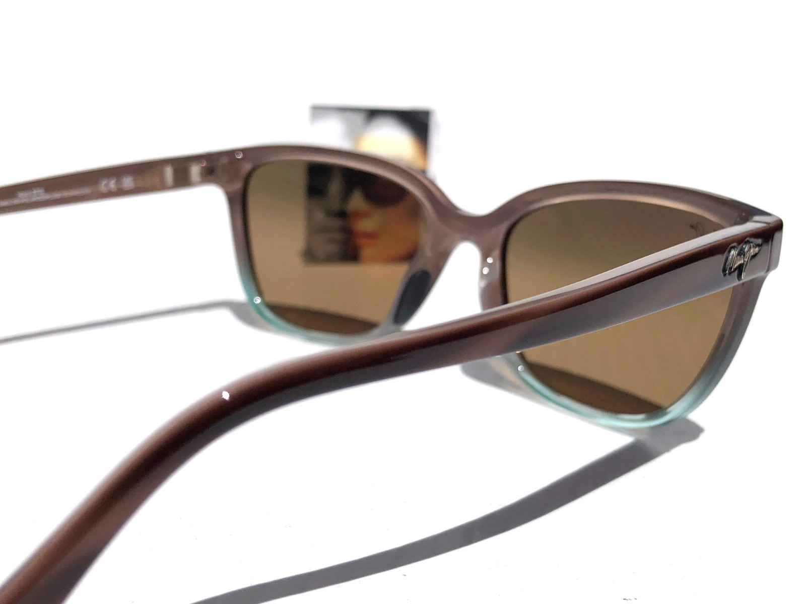 NEW Maui Jim HONI Sandstone & Blue POLARIZED HCL Bronze GLASS Sunglass HS758-22B