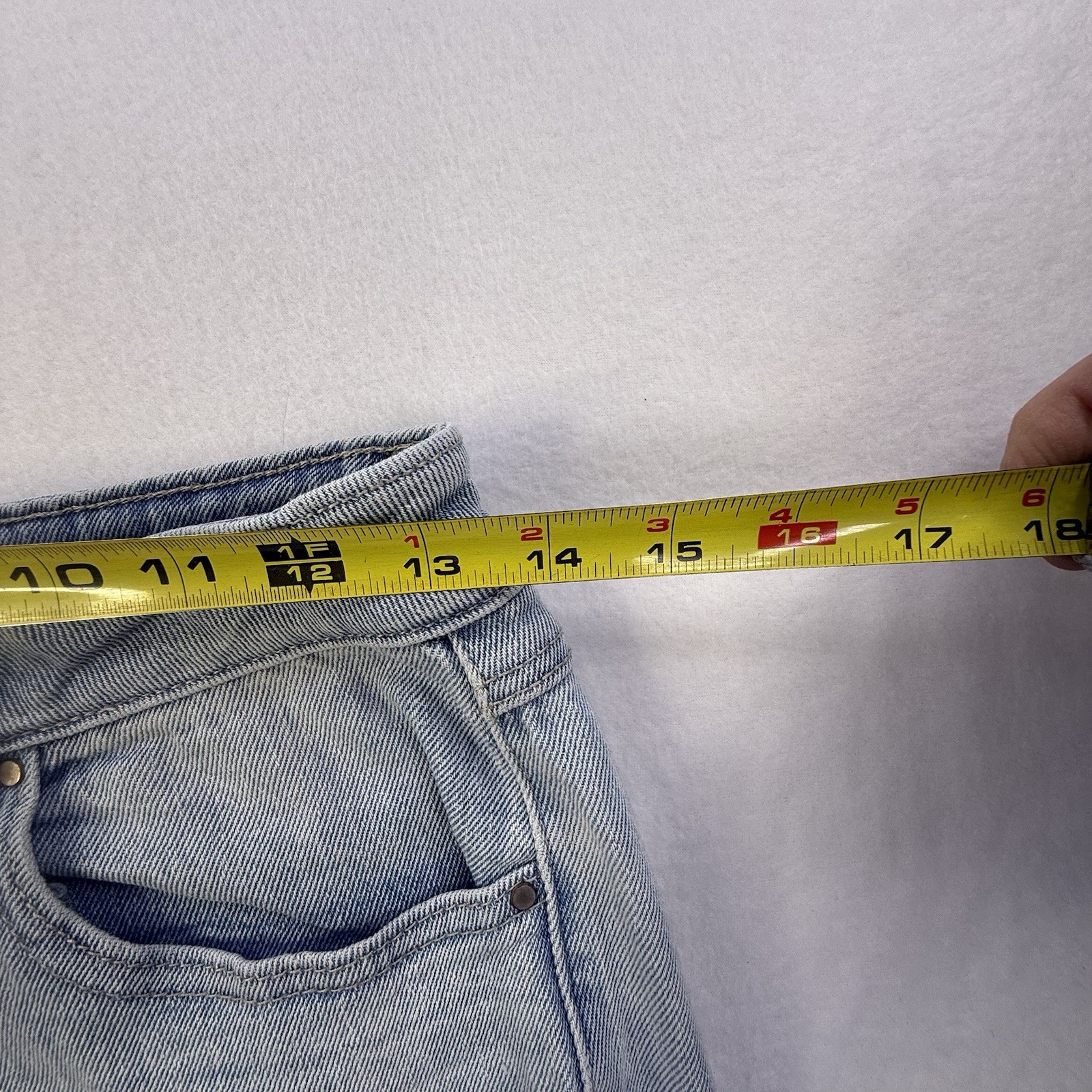 REWASH Size 3 Jean W26 Light Wash Boyfriend Rolled Cuff Straight Leg Y2K 1022