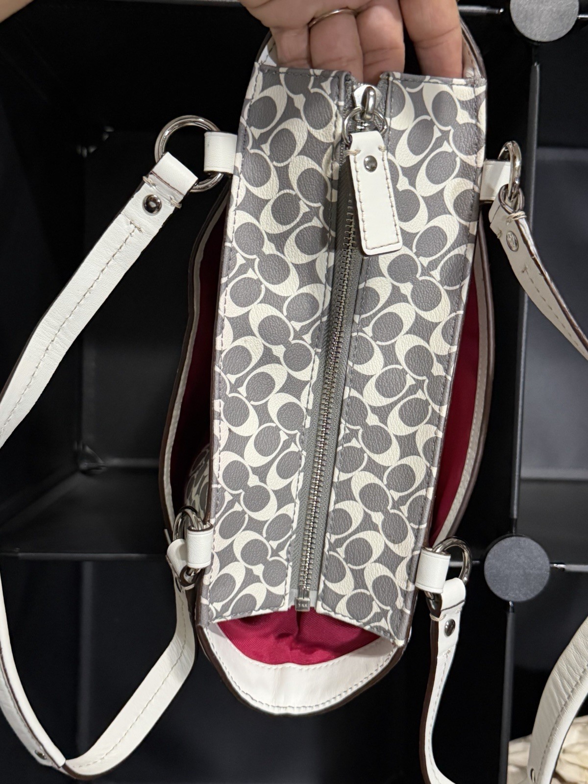 Coach Y2K | 2010 Chelsea Heritage Signature Tote Bag With Pink Strip