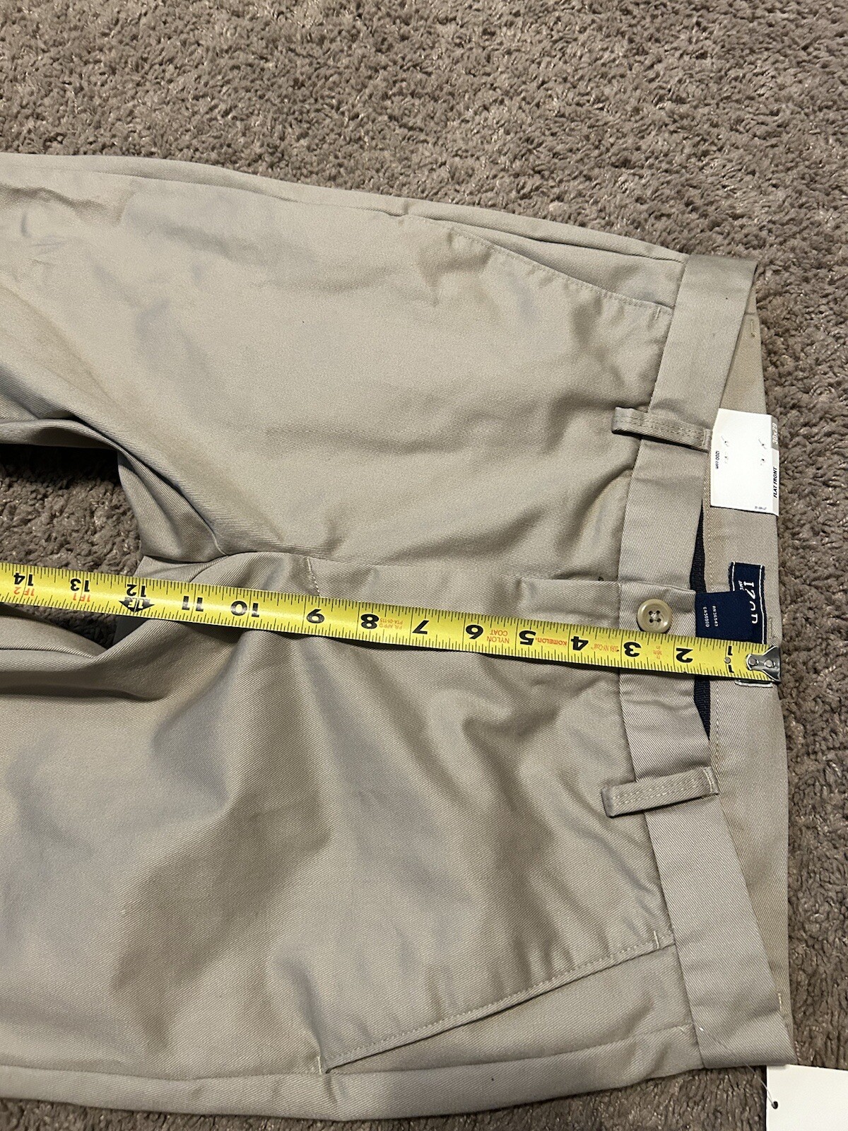 NWT IZOD Men’s American Chino 30WX29L Slim Fit Pants! 59.5$MSRP! MEASURMENTS