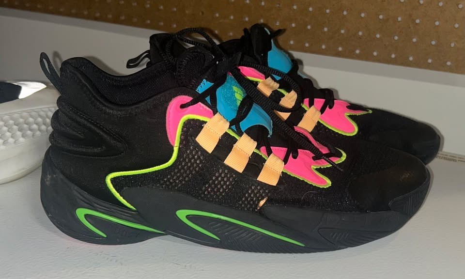 Size 12.5 – Adidas BYW Select Black Pink Orange