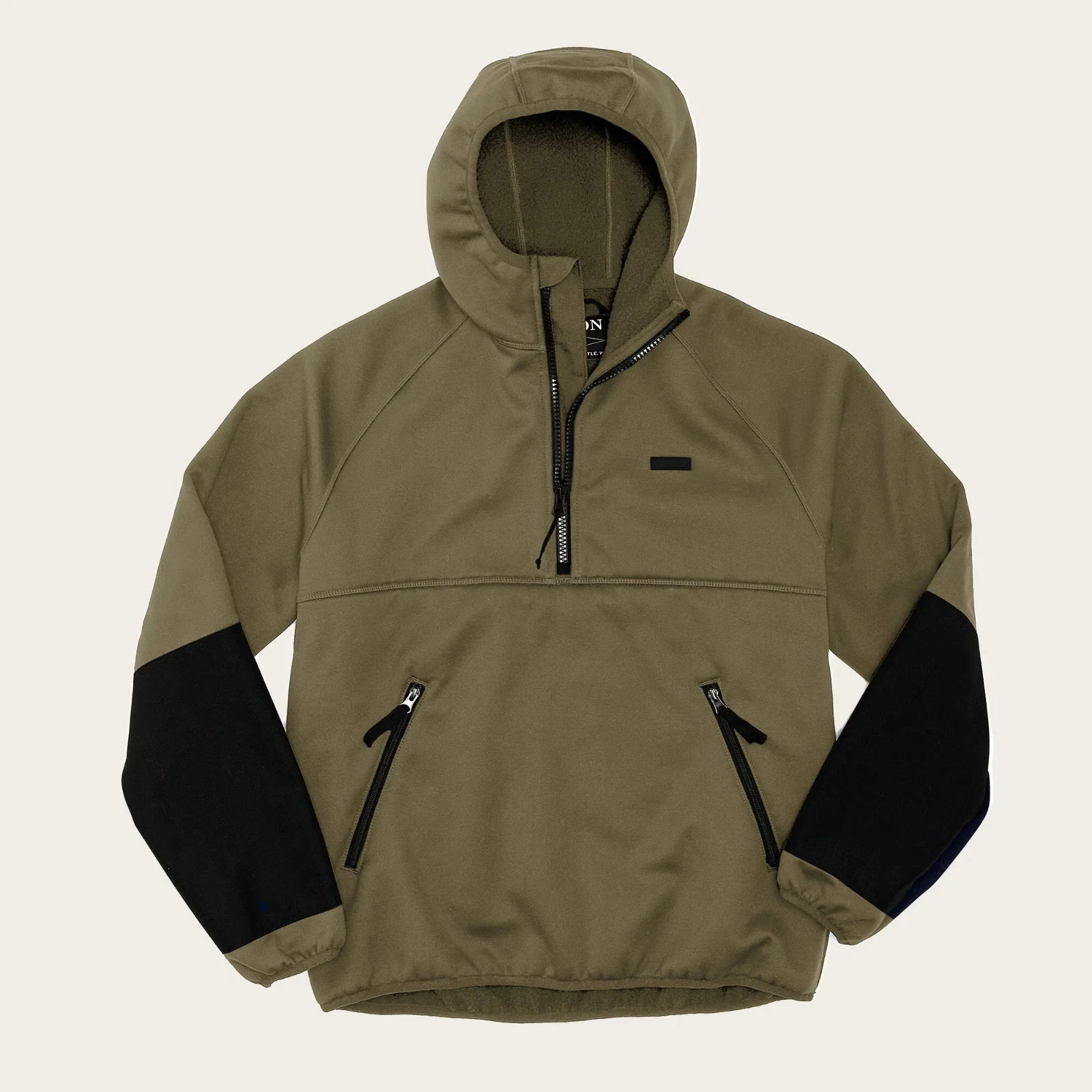 Filson Granite Spire Fleece Pullover Jacket Field Olive Wind Resistant S New
