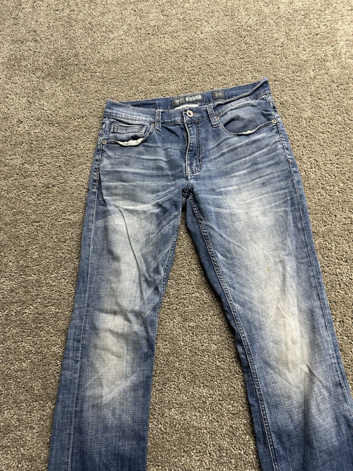 Buckle BKE Mason Taper Stretch Jeans Mens 32R (fits 33×32)