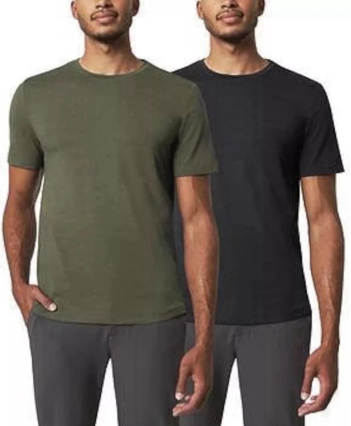Mondetta Mens Performance Stretch 2 Crew Neck Shirts Moisture Wicking Size Small