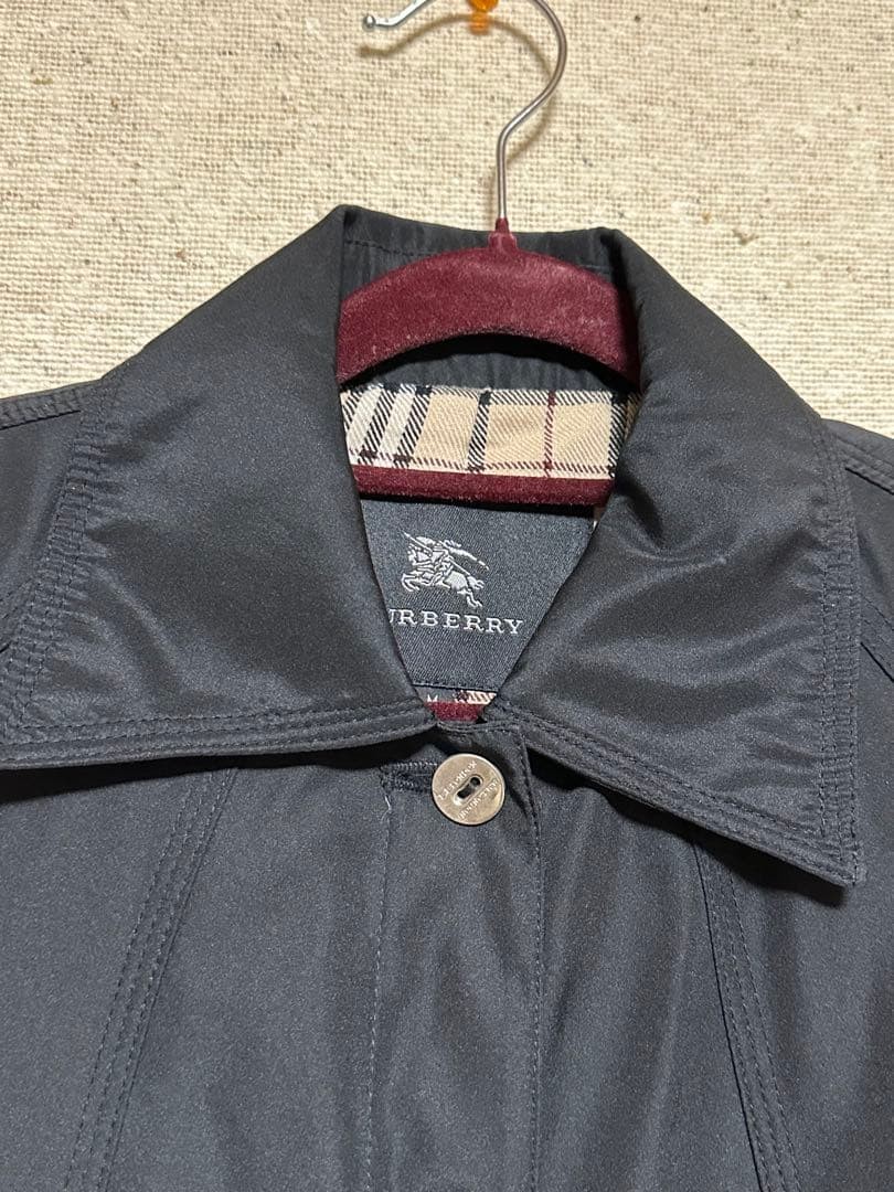 Burberry Black Short Trench Coat Size M