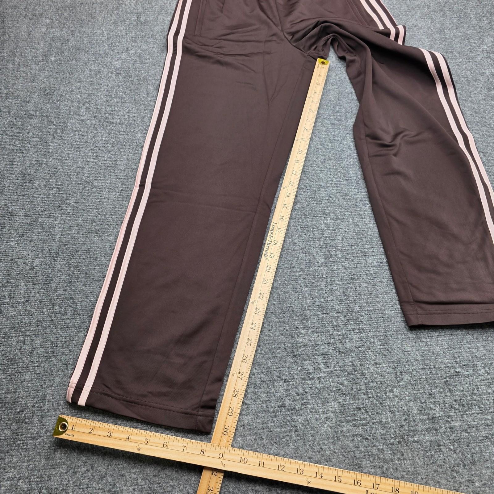 NWT Adidas Originals Firebird Track Pants Mens M Aurora Coffee Brown Pink Stripe