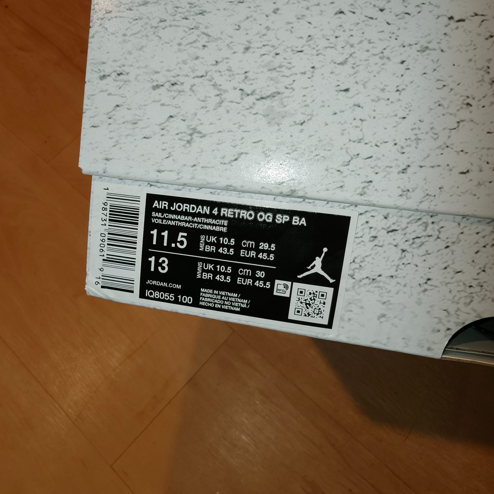Bike x Nigel Sylvester x Air Jordan 4 – Brick After Brick US 11.5 – IQ8055-100