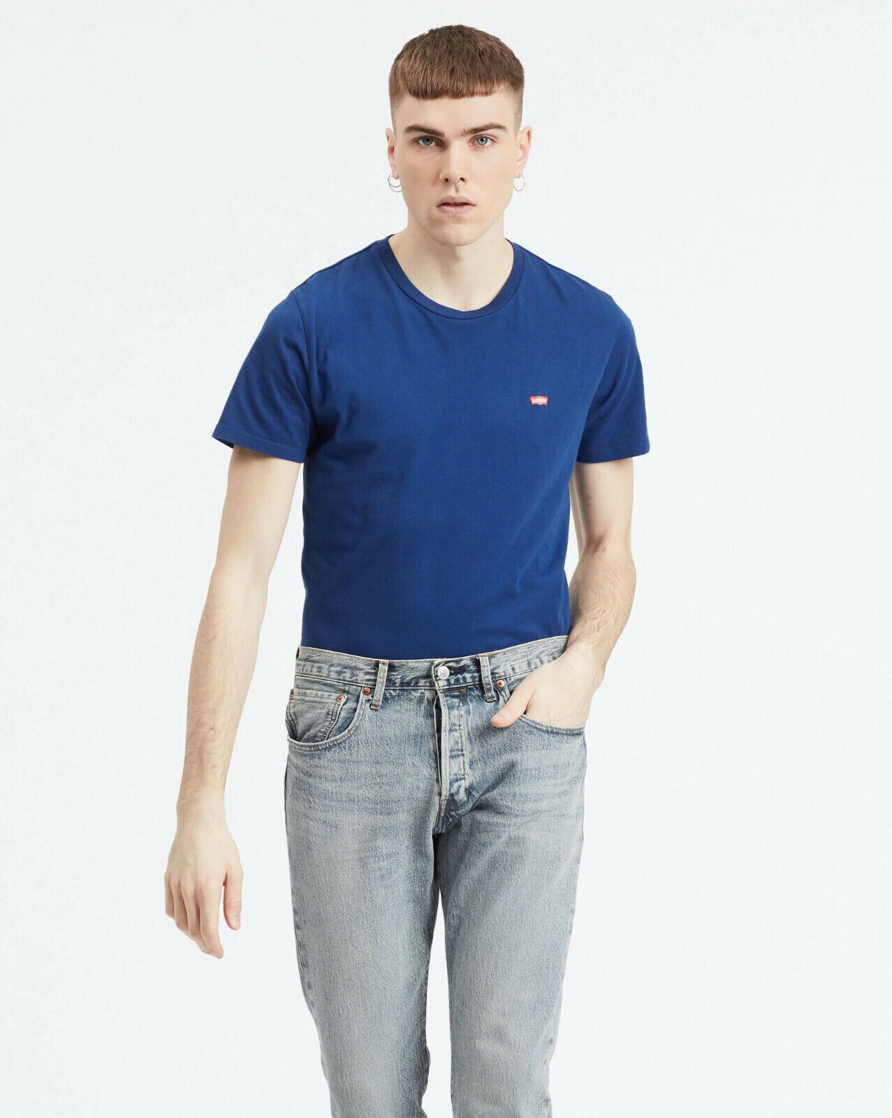 Levi’s Classic Batwing Logo Men’s Tee Shirt Blue NEW XL
