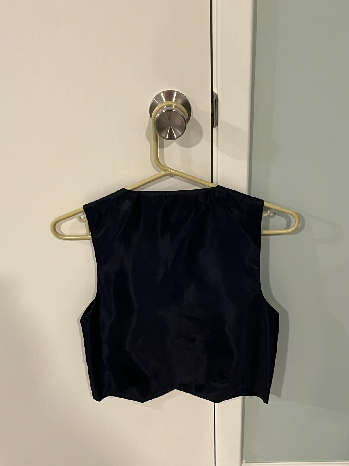 Black and Bianco Suit Jacket and Vest – Dark Navy, Size 14H