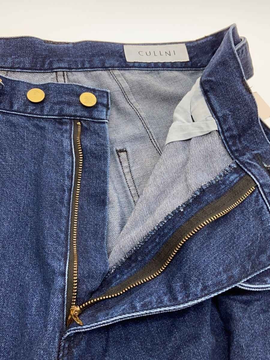 CULLNI Bottoms 2 Cotton IDG Belted 3-Pleat Denim