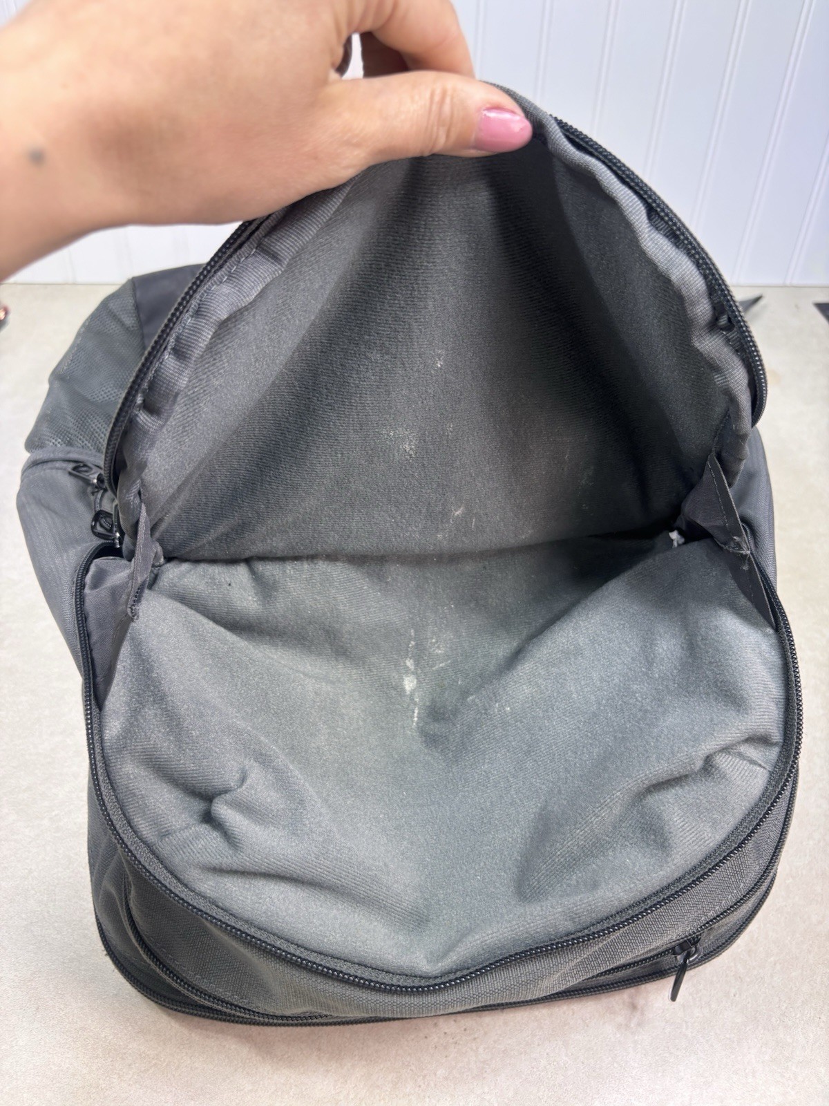 Nike Brasilia 9.5 Training Backpack Grey Book Sports Overnight Swoosh Bag